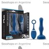 Plug anal con vibracion control inalambrico y carga usb